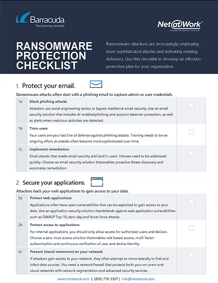 Ransomware Protection Checklist
